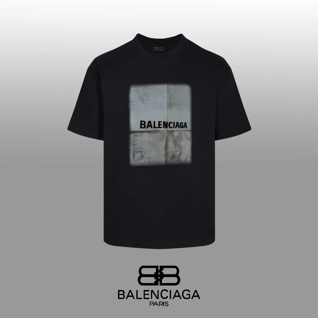 #「 Quality」 《BALENCIAGA 》24SS Classic T Quality - 2 - os 220 -26 280g - 300g 1×1 - Quality ：Black White